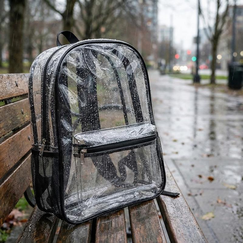 Transparent PVC Outdoor Sports - Canvas Backpack Casual avis et prix