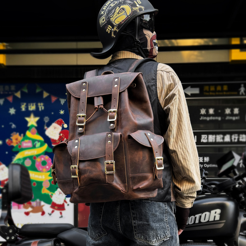 New Arrivals Leather Backpack  - Leather Backpack Vintage avis et prix