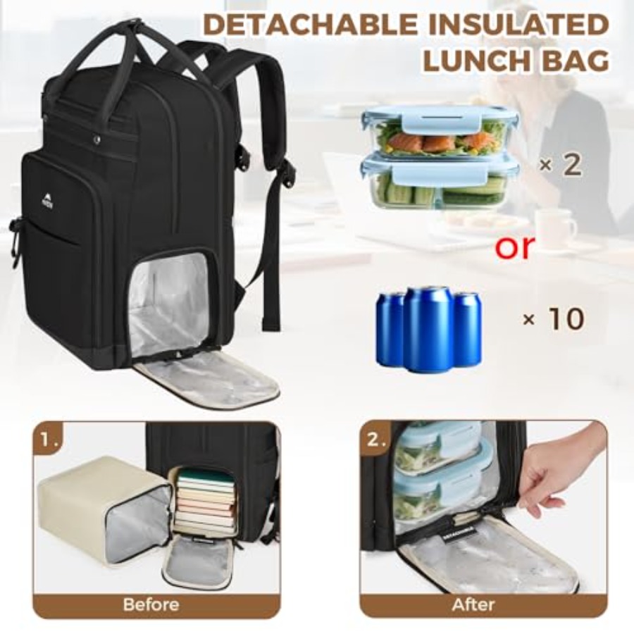 Teacher Backpack with Lunch Co - Laptop Backpack 15.6 avis et prix