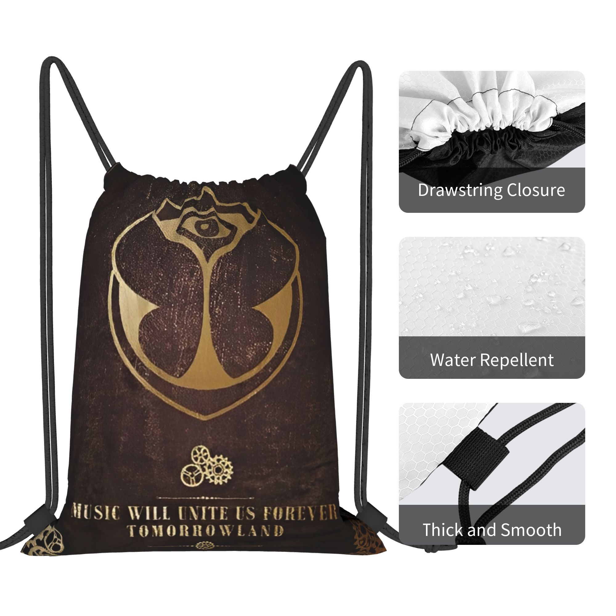 Tomorrowlands  Drawstring Bags - Drawstring Gym Bag avis et prix