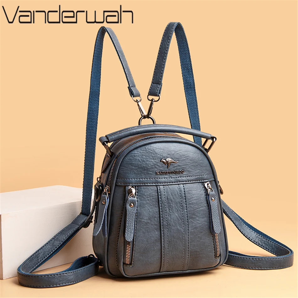 4 In 1 Leather Backpacks Multi - Leather Backpack Vintage avis et prix