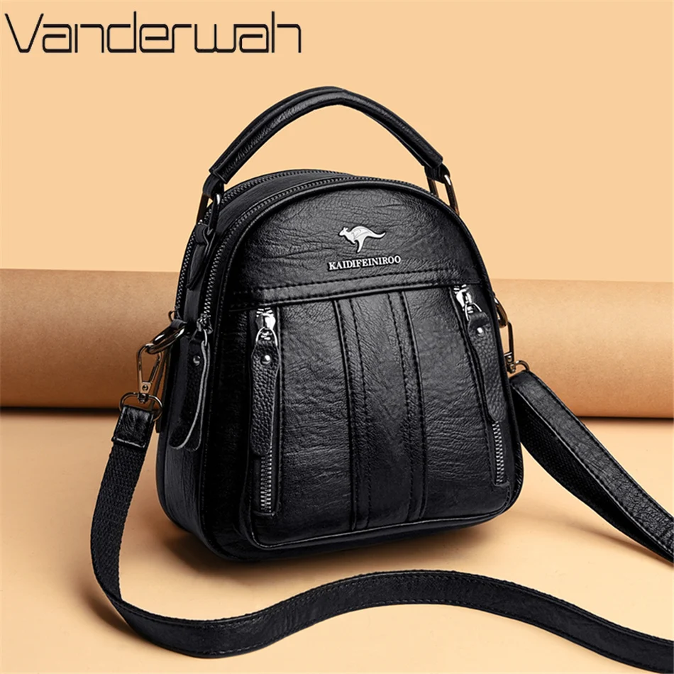 4 In 1 Leather Backpacks Multi - Leather Backpack Vintage avis et prix