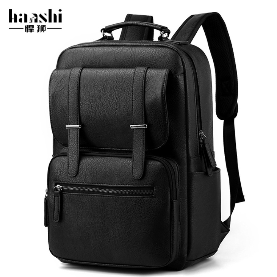 【New Arrival】Men's PU Leather  - Laptop Backpack 15.6 avis et prix