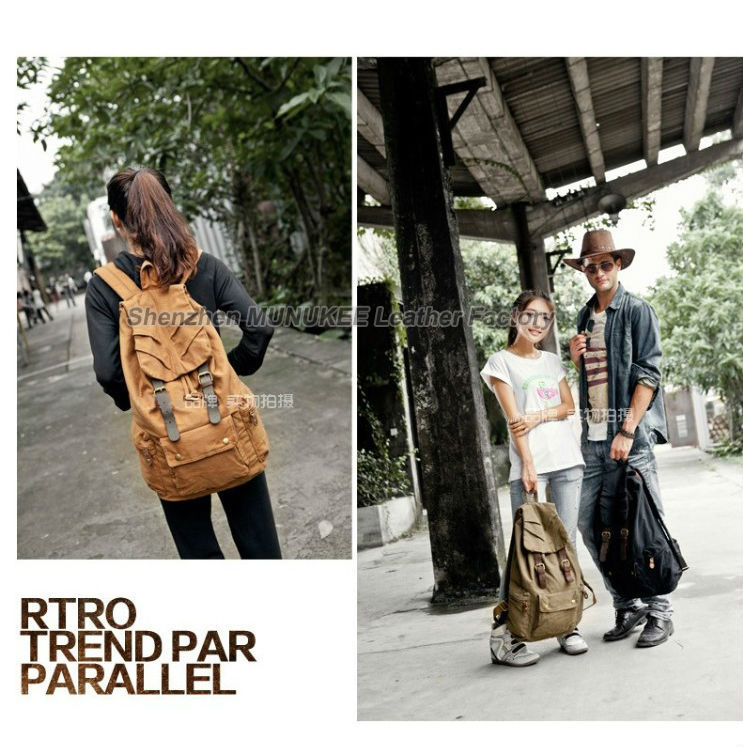 Fashion New Military Canvas Ba - Rucksack Military Style avis et prix