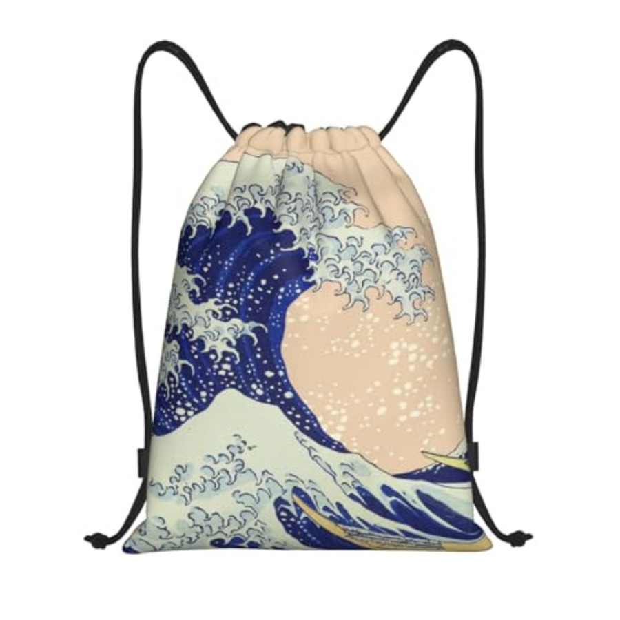 Japanese Kanagawa Ocean Great  - Drawstring Gym Bag avis et prix