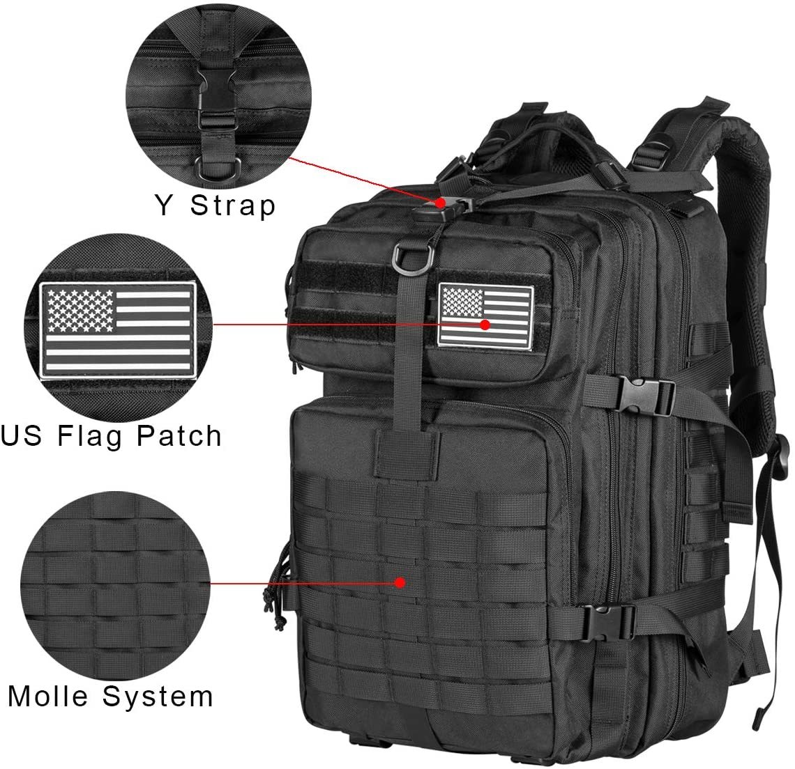 AA 60L Army Military Tactical  - Urban Backpack Tactical avis et prix