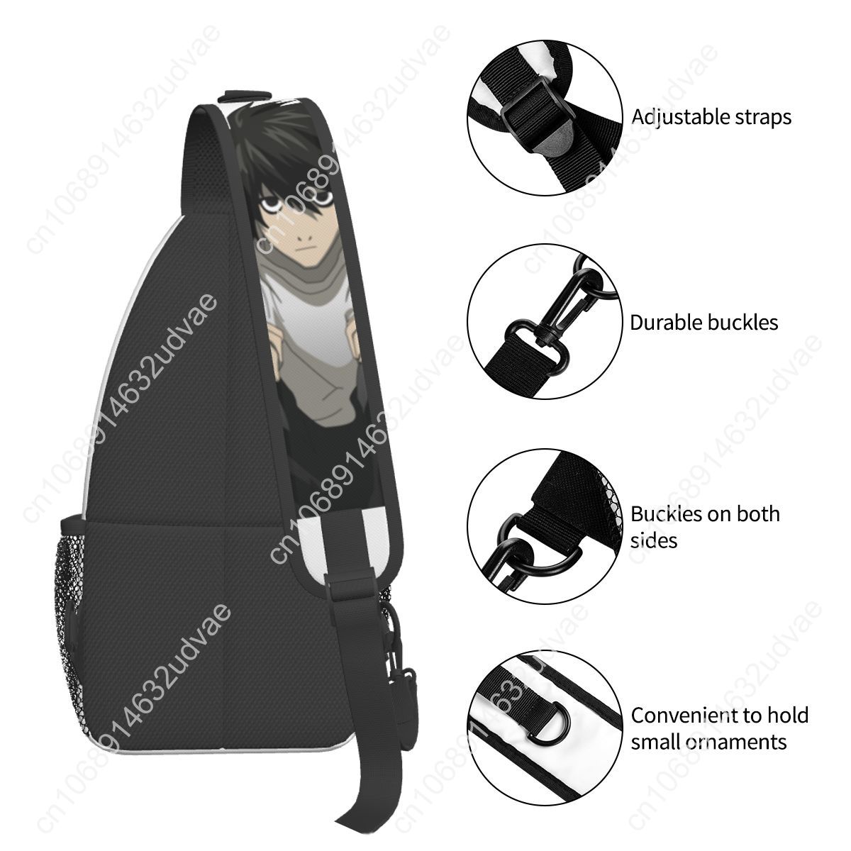 L Death Note Sling Bags Chest  - Sling Backpack Shoulder avis et prix