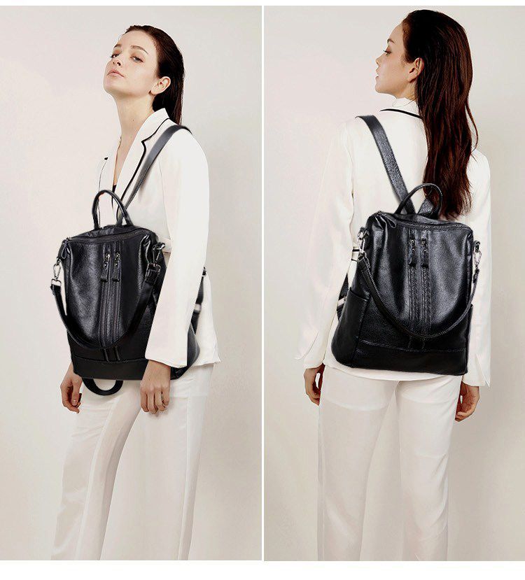 Women Soft Leather Backpack Sc - Canvas Backpack Casual avis et prix