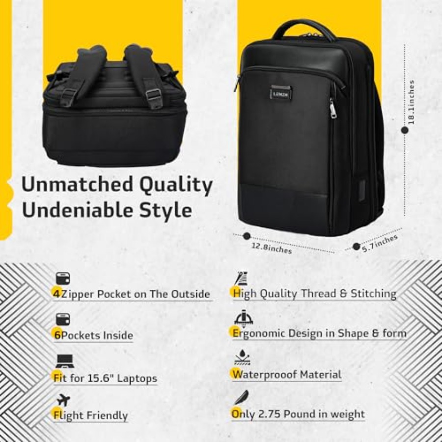Laptop Business Backpack for M - Travel Backpack Anti Theft avis et prix