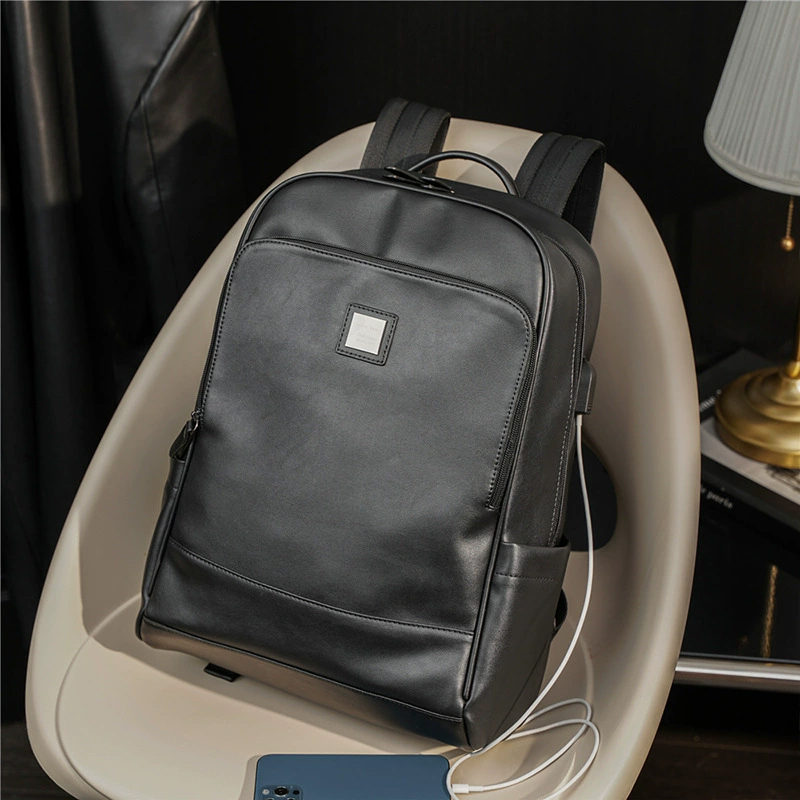 Man's PU Leather Backpack Exec - Leather Backpack Vintage avis et prix