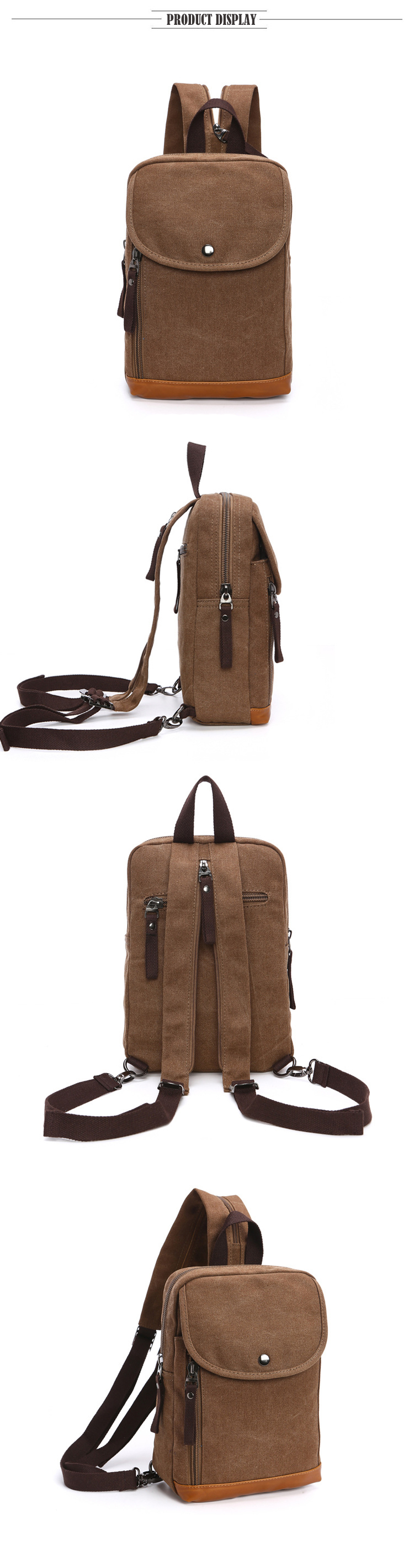 Men's Canvas Mini Backpack Men - Sling Backpack Shoulder avis et prix