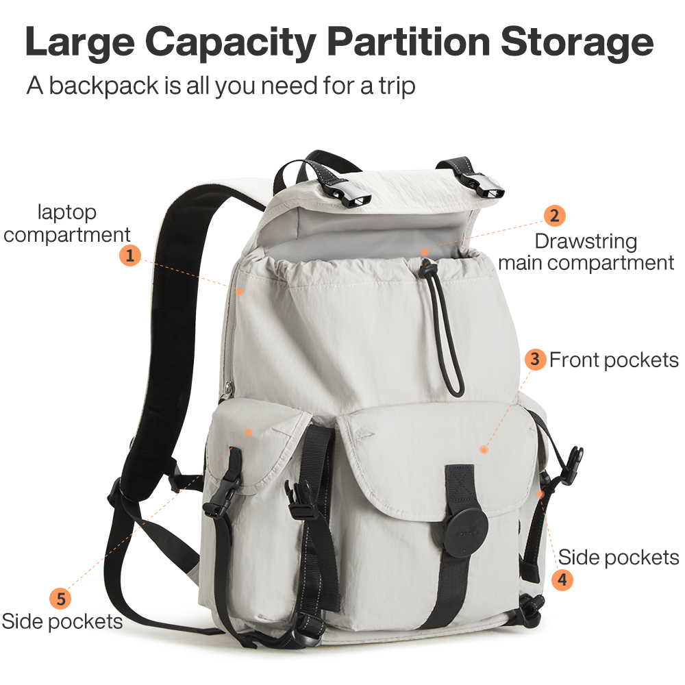 Mixi Travel Backpack 18 Inch C - Hiking Backpack Waterproof avis et prix