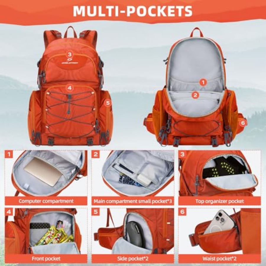 Hiking Backpack, 40L Waterproo - Hiking Backpack Waterproof avis et prix