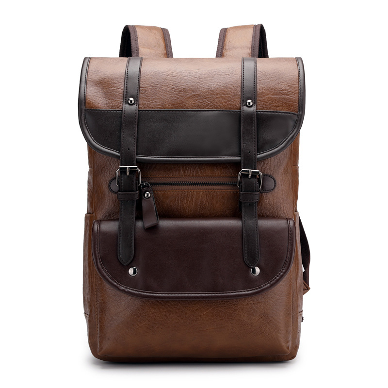 Vintage Leather Laptop Backpac - Business Backpack Brief avis et prix