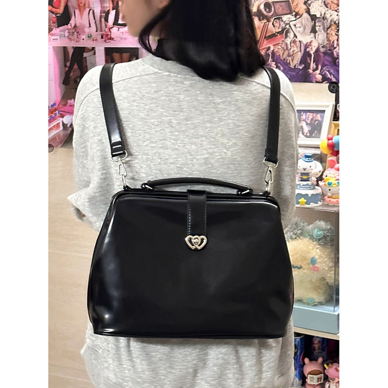 Vintage Black Y2k Mochila Wome - Leather Backpack Vintage avis et prix
