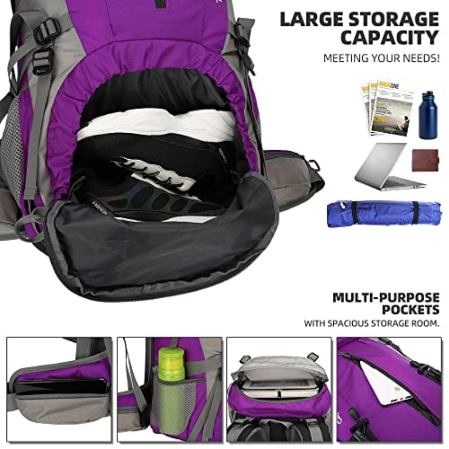 70L Hiking Backpack with Rain  - Hiking Backpack Waterproof avis et prix
