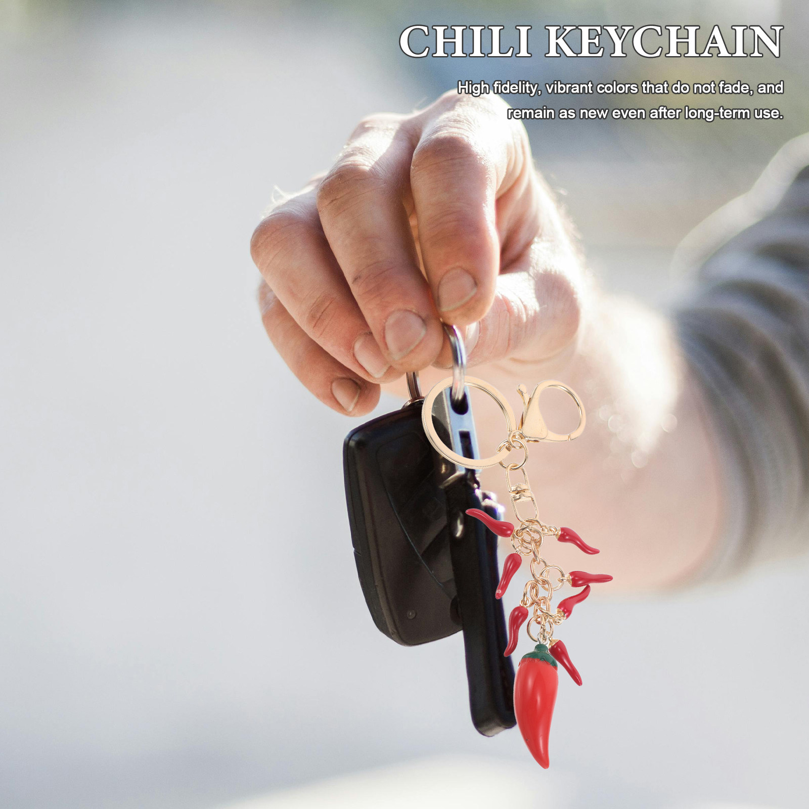 2Pcs Red Chili Pepper Keychain - Mini Backpack Purse avis et prix