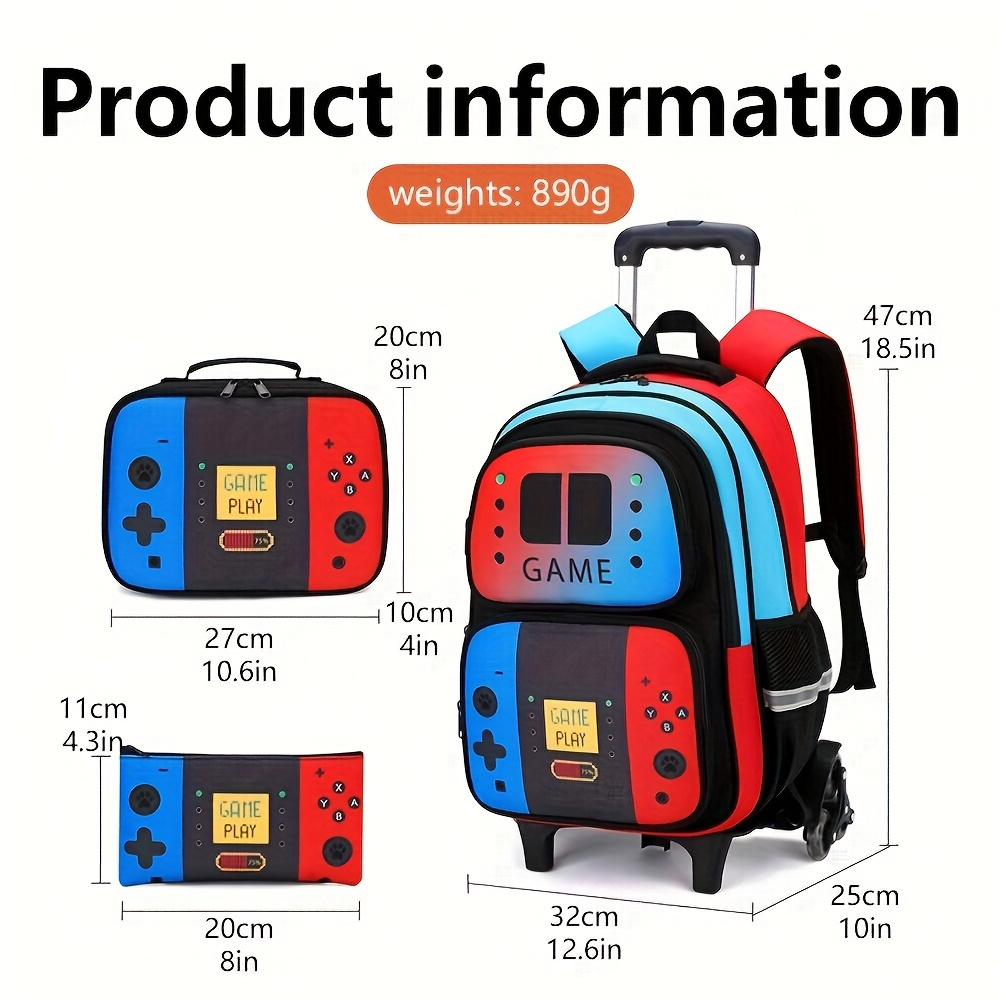 3PCS Kids Rolling Backpack for - School Backpack Teen avis et prix