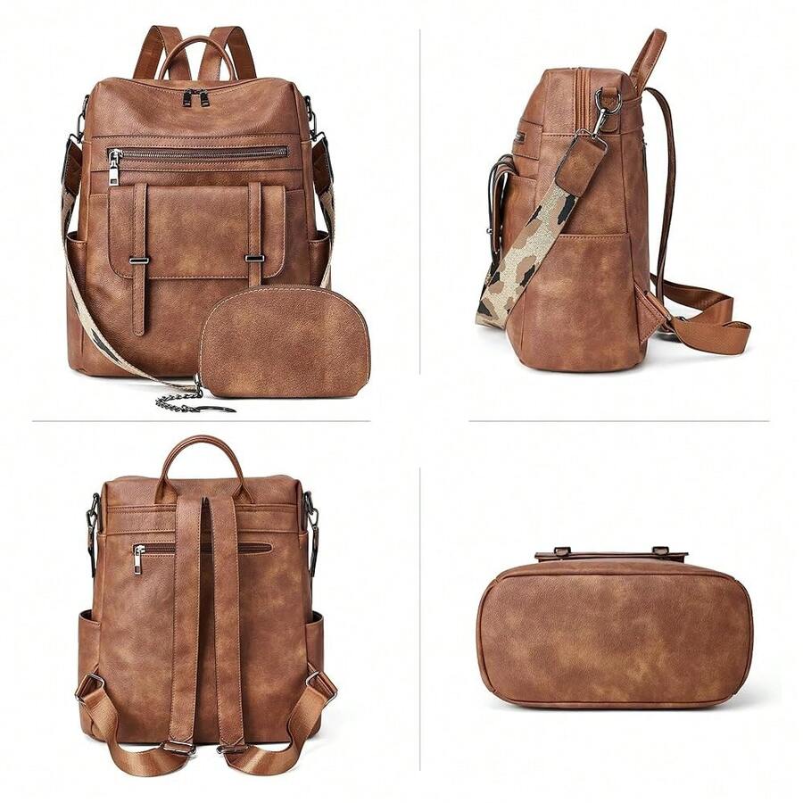 Women Fashion Vintage Brown PU - Fashion Backpack Women avis et prix