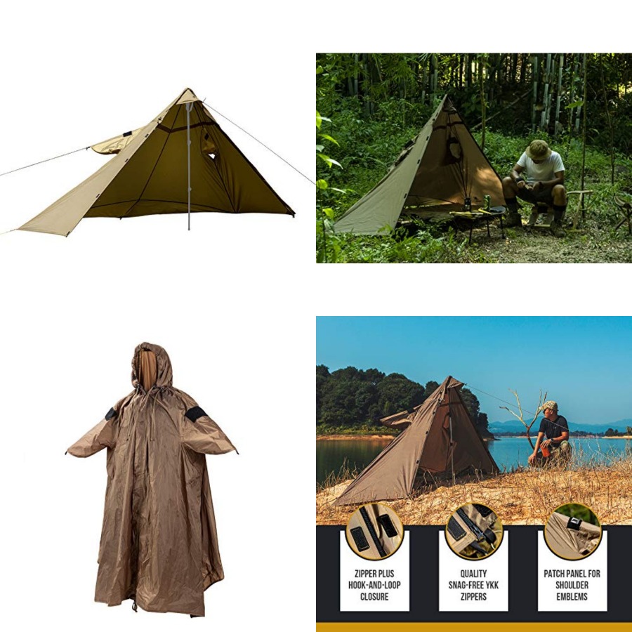 TENTSFORMER Hooded Poncho 4-in - Rain Cover Backpack avis et prix