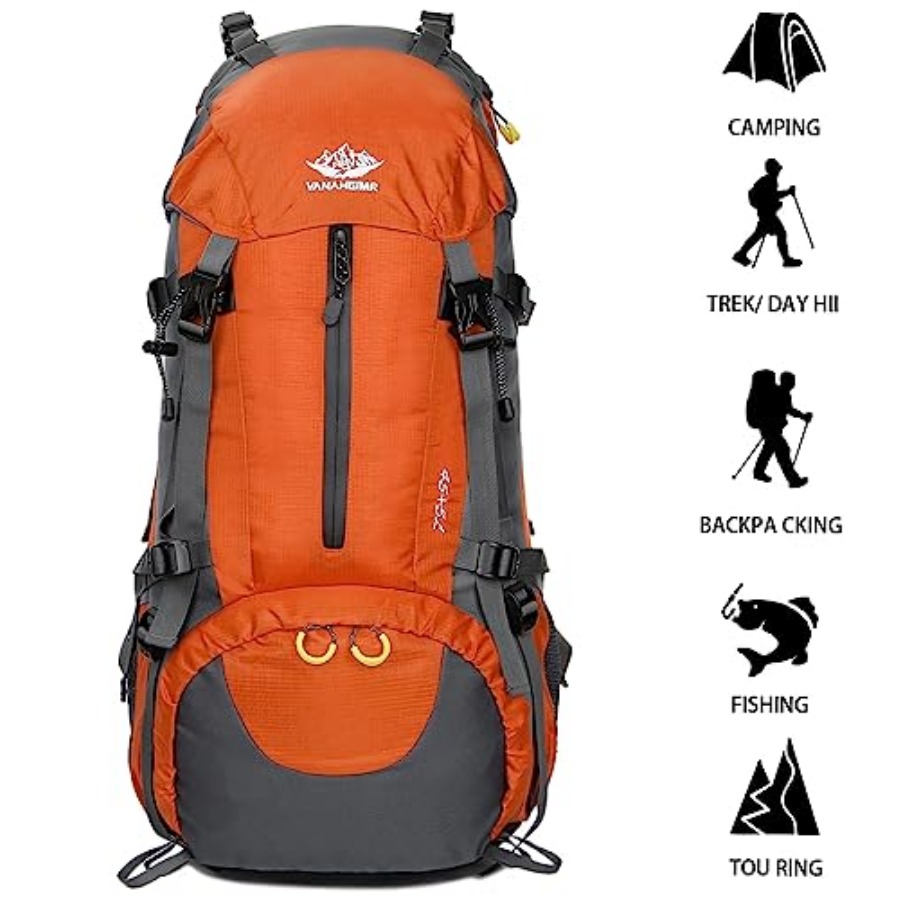 50L Hiking Backpack Men Campin - Rain Cover Backpack avis et prix