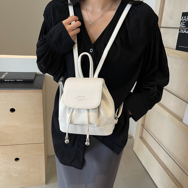 Solid Small String Backpacks P - Leather Backpack Vintage avis et prix