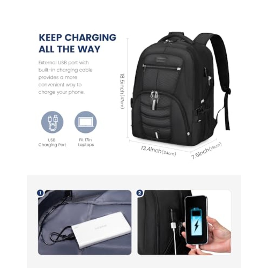 Travel Laptop Backpack Waterpr - Travel Backpack Anti Theft avis et prix